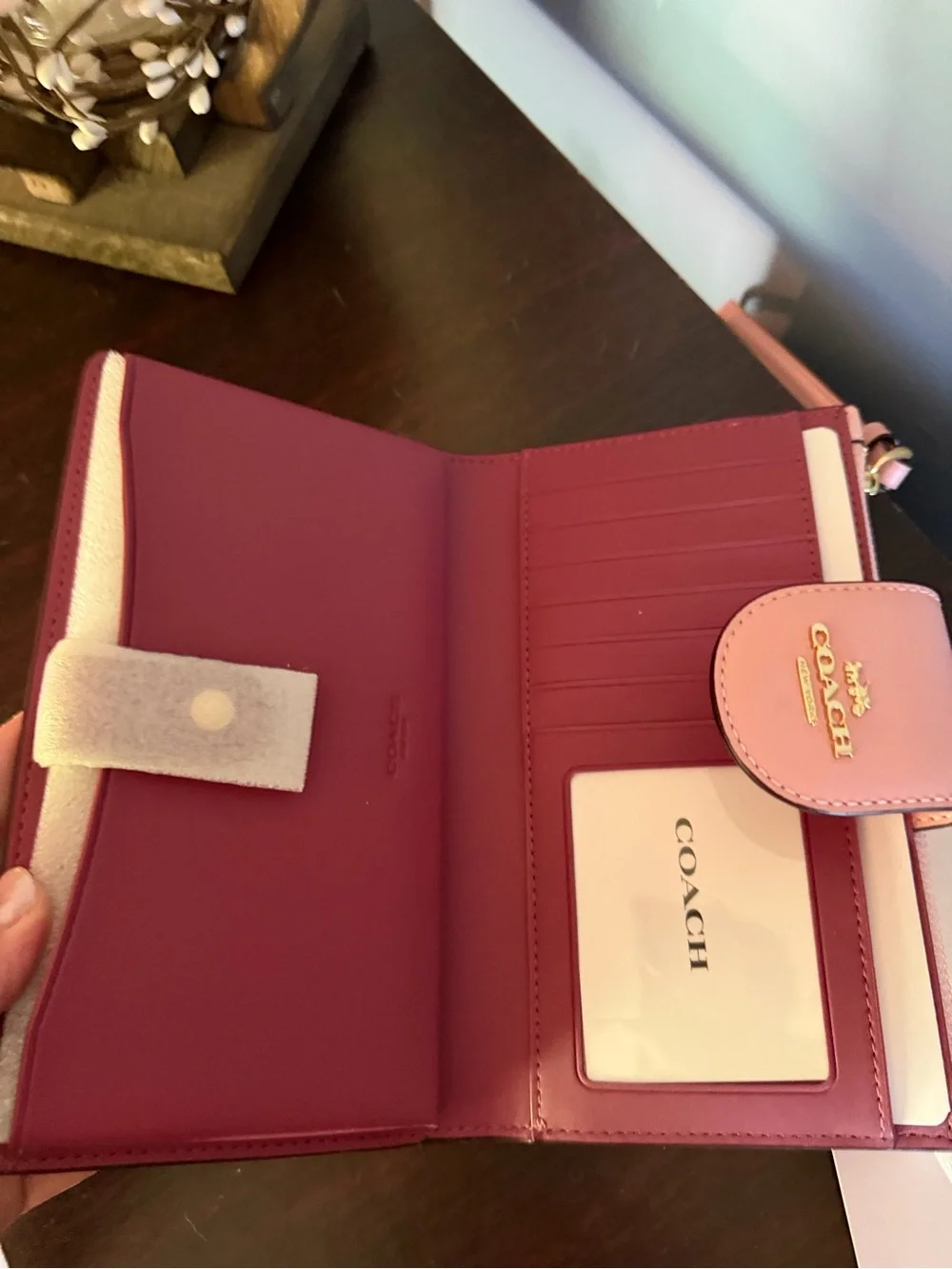 Coach Pink Signature Satchel and Matching Wristlet Set